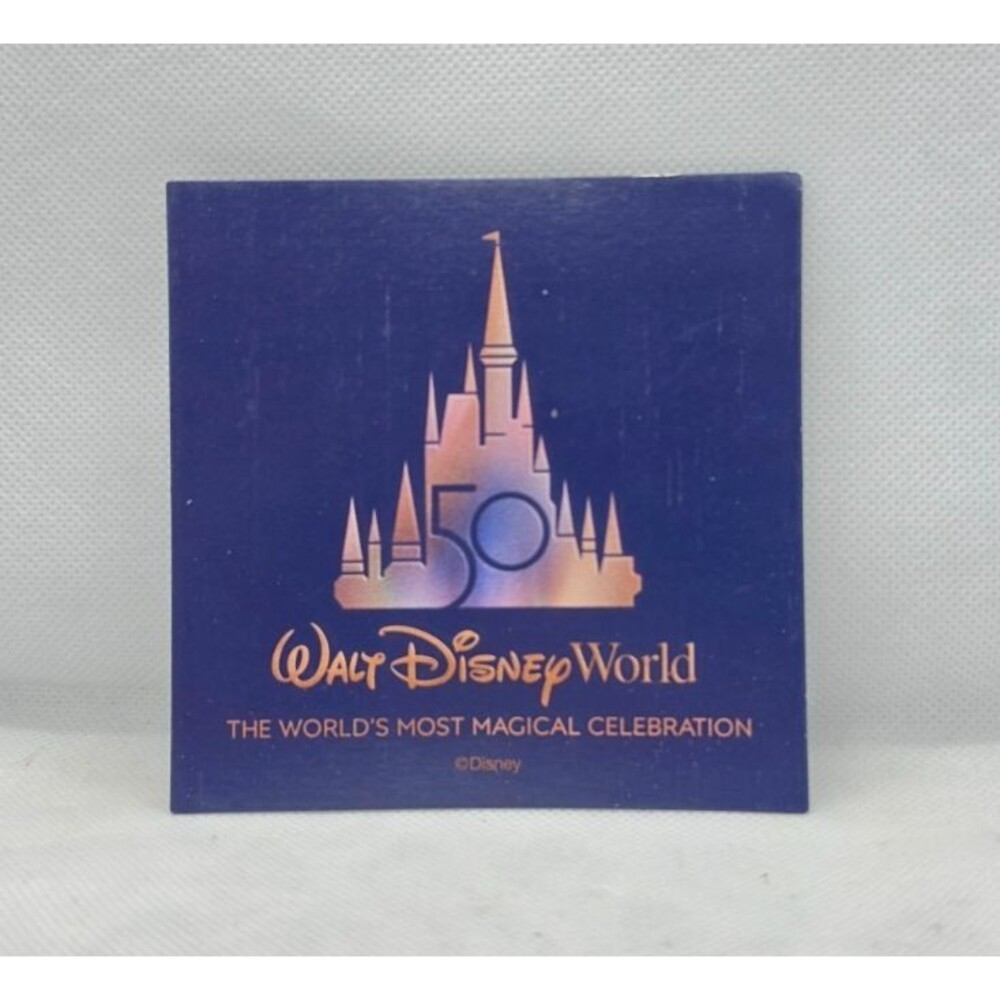 Disney Parks Walt Disney World 50th Anniversary Celebration Magnet Square Decal